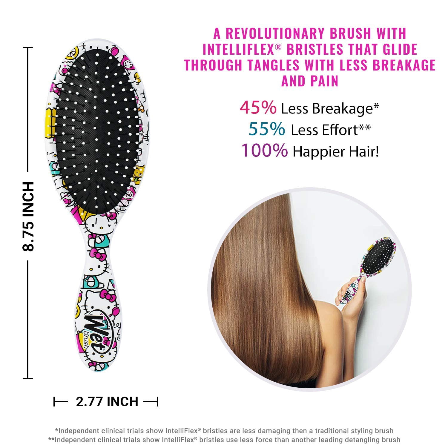 The Wet Brush Hello Kitty Original Detangler - Under My Umbrella