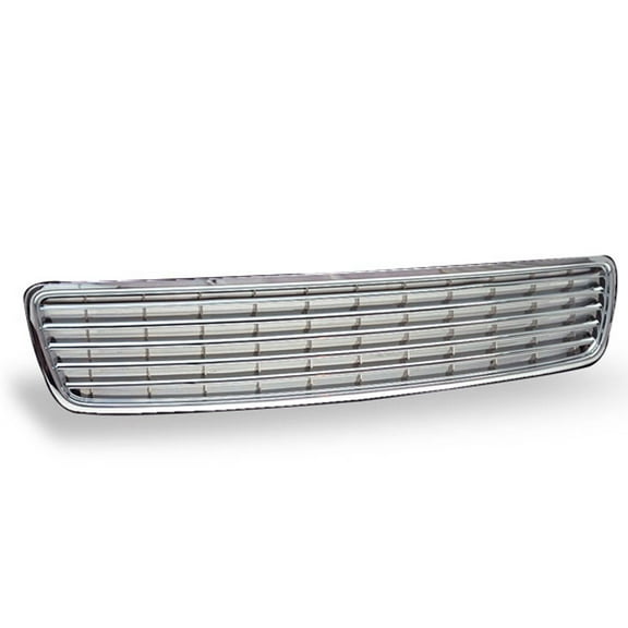 Ikon Motorsports Compatible with 96-01 Audi A4 Sport Chrome Hood Grille Grill 1996 1997 1998 1999 2000 2001