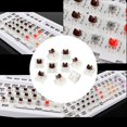 thumbnail image 1 of 1 botella Interruptor de mecánico Interruptores silenciosos táctiles lineales RGB LED SMD Interruptores mecánicos ligeros para juegos Marrón a prueba de polvo Hugo interruptor de teclado, 1 of 10