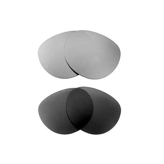 Walleva Polarized Titanium   Black Replacement Lenses For Smith Optics Cheetah Sunglasses