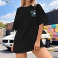 thumbnail image 4 of TINZ T-Shirt à Manches Longues Imprimé d'Été pour Femmes, Col Rond, Compression, Coupe Ample, Pack de T-Shirts à Manches Courtes pour Femmes, 4 of 5