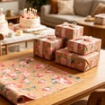 thumbnail image 6 of Vintage Kraft Floral Wrapping Paper Roll - 17 In X 32.8 Ft, Gift Wrap for Baby Shower, Birthday, Valentines, Mother's Day, Graduation, Wedding, Fathers day, Christmas (1PC, F), 6 of 8