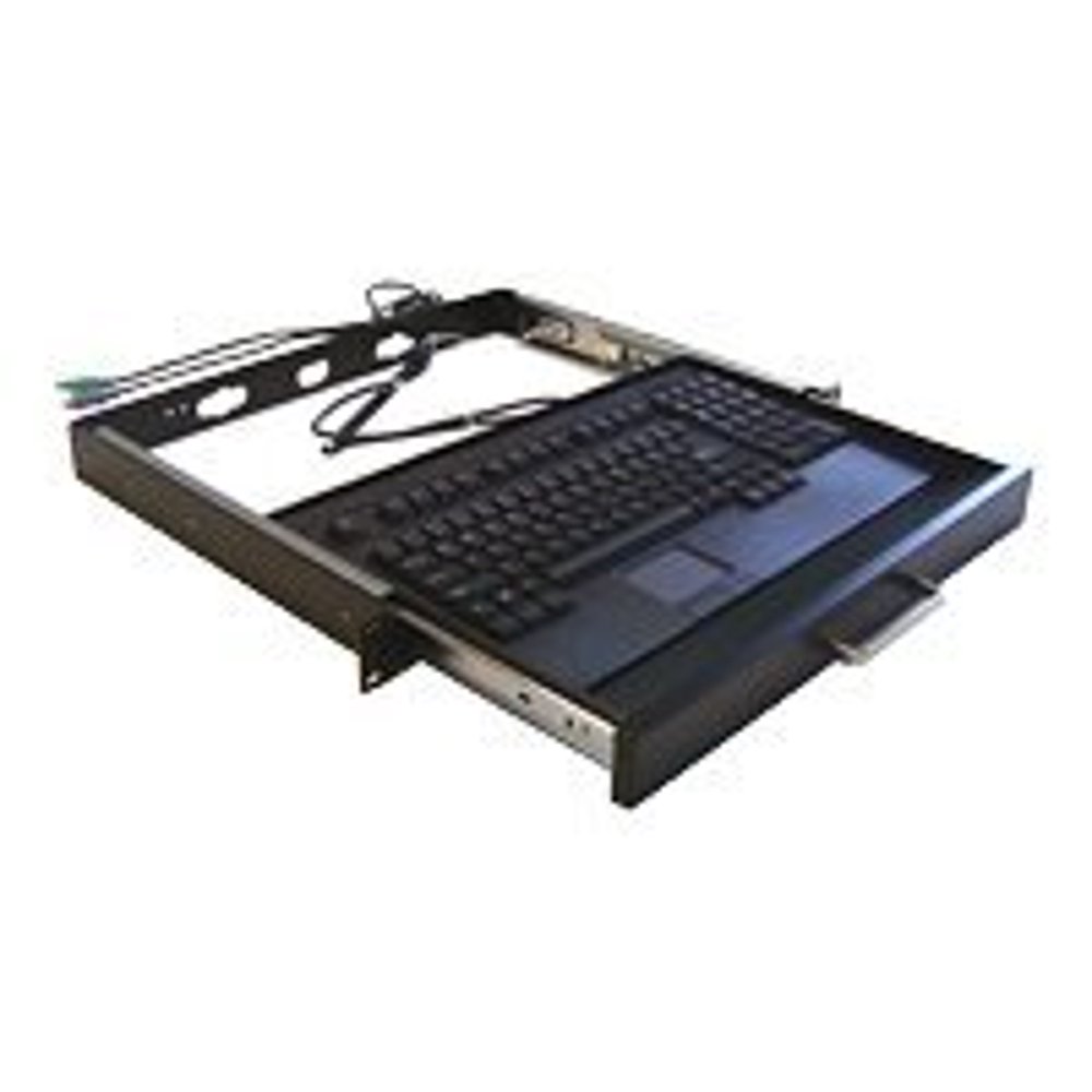 Adesso Rackmount Keyboard Drawer with builtin Touchpad Keyboard ACK