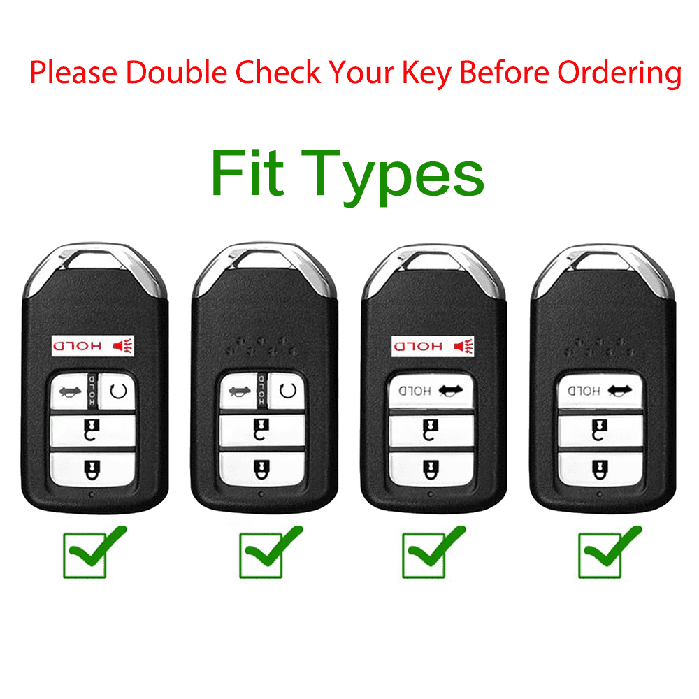 Key Fob Cover Case Shell for 2021 2020 2019 2018 2017 2016 Honda Accord Civic CR-V CRV Pilot Passport Odyssey Smart Remote Keychain