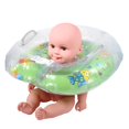 thumbnail image 4 of Bebé Infantil Natación Cuello Flotador Anillo Inflable Baño Protección Círculo Verde 1-18 Meses, 4 of 4
