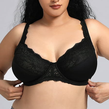 

Women s Bras Deals for 2023 Push Up Sexy Underwire Padded Lace New Fashion Everyday Bras Black 95C