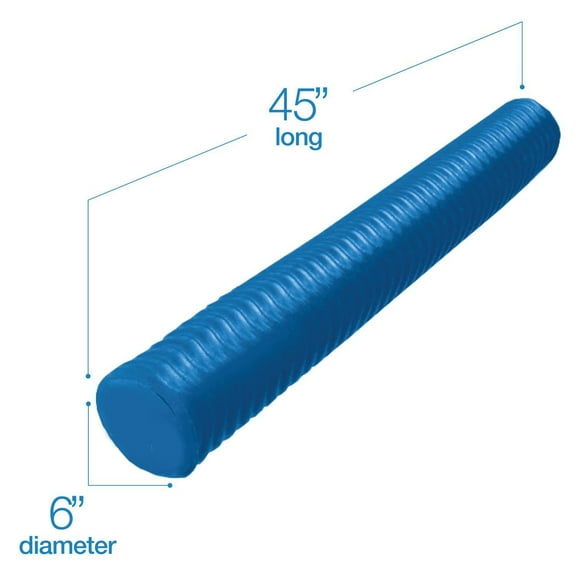 VOS Mega Foam Pool Noodle, Premium & Big, Super Soft Pool Noodles for Swimming and Floating, Pool Floats, Lake Floats for Adults & Kids, Single Pack (Blue)