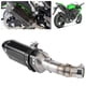 thumbnail image 5 of DE ESCAPE DE MOTOCICLETA MUSTA DE FIBRA DE CARBURO Midpipe Slipon Muffler Con DB Killer Fit para 400 Z400 20182020, 5 of 7
