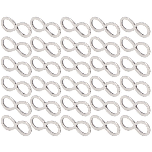 Resin Frame, Stainless Steel Open Bezels 30Pcs Pendant Bezel Metal Bezel Mini For Friends For Home 8-Shape S