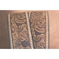thumbnail image 4 of Nocona N2414444-46 Floral Embossed Strap Belt, Medium Brown Distressed - Size 46, 4 of 5