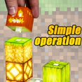 thumbnail image 2 of Minecraft Block Building Light Rearrangeable Lamp Holders and Bedrock Bases to Create Your Own Horizontal Building Blocks Create Your Own Horizontal Table, Desk, and Room Diy, 2 of 7