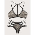 thumbnail image 3 of Leopard Ladder Cut Out Lingerie Set, 3 of 7