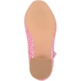 thumbnail image 7 of ABSOLUTE FOOTWEAR Childrens Kids Girls Slip On Heeled Sparkly Glitter Pagent Party Celebration Shoes - Pink - US Child 12, 7 of 7
