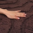 thumbnail image 3 of REGALWOVEN Non Slip Washable Soft Absorbent Bath Rug with Rubber Backing for Shower Floor Brown 20" x 32", 3 of 7