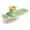 Green, variant on Chop Box Food Dicer, 3 in 1 Garlic Grater Bowl Slicer with Garlic Roller, ABS Body Stainless Steel Blades, Garlic Slicer Super Thin Julienne Grinder, Green