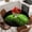 Green, variant on Purple Fruit Round Tablecloth, Fitted Table Cover with Elastic for 55"-60" Round Tables, Modern Minimalist Decor Black Background Table Cloth Outdoor Indoor Dinning Party Waterproof Tablecloths
