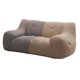 thumbnail image 4 of Puf Macarena de 2 asientos para Sala de estar Color Beige y Gris 100cm, 4 of 8