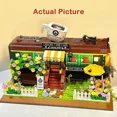 thumbnail image 3 of Blocks 1081pcs Cafe Corner Street Coffee House View Mini Blocks Friends Creative Expert Train Building Block Toy Gift for Girl Kids, 3 of 6