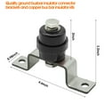 thumbnail image 2 of 2Pcs 30x30mm Polyester Standoff Insulators with M8 Screws,UL Material Busbar Insulator with Stainless Steel Mounting bracket,Black, 2 of 6