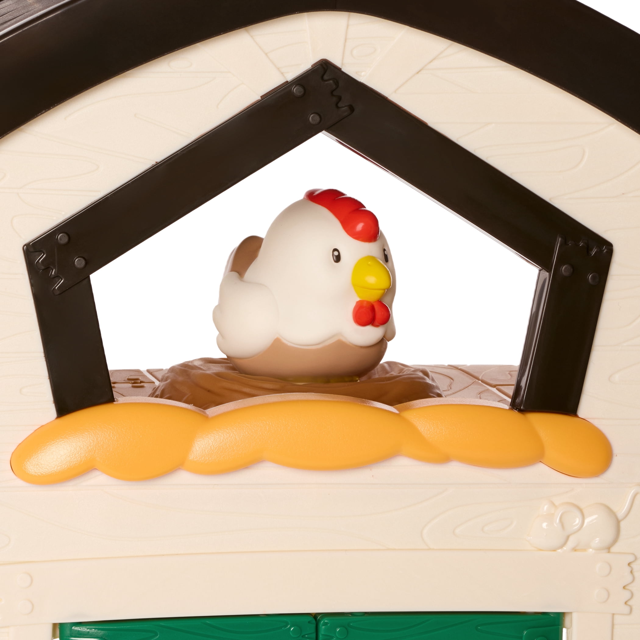 Battat My First Barn Birch White Foldable Farm Playset for 18 Months +