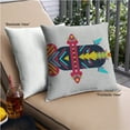 thumbnail image 2 of Ahgly Company Indoor Square Patterned Throw Pillow, 18 inch by 18 inch, 2 of 6