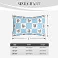 thumbnail image 3 of Plush Throw Pillow Covers, Plaid Cartoon Cute Chicken Pillow Cases with Invisible Zipper, Breathable Microfiber Pillow Cases Standard Size for Sleeping Bedroom Sofa Living Room 20x30, 3 of 5