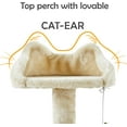 thumbnail image 6 of ZYPPP 57 inches Multi-Level Cat Tree Cat Condo with Scratching Posts Kittens Activity Tower Pet Play House Furniture Beige, 6 of 9