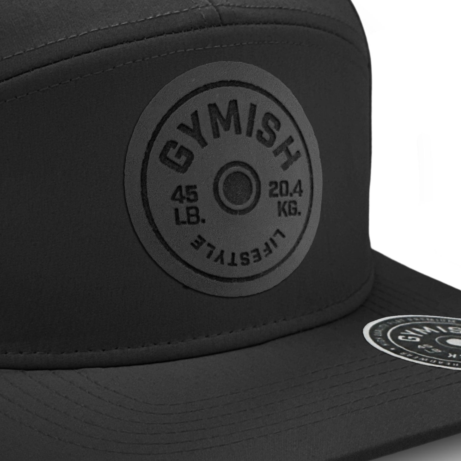GYMISH Lifestyle Weightplate Men's Workout Hat with Laser-Vented Design in Various Colors