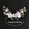 thumbnail image 3 of Flower Bride Wedding Hair Vine Pearl Bridal Headband Rhinestones Hair Breath Accessories for Women and Girls, 3 of 4