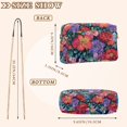 thumbnail image 4 of FORMRS Women Crossbody Purse with Chain Strap Vegan Leather Shoulder Handbag, Serene Floral Pattern, 4 of 7