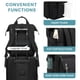 thumbnail image 4 of Mochila para portátil LOVEVOOK para mujer, trabajo y viajes de 17 pulgadas, negra, 4 of 8