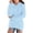 Light Blue, variant on UACY Girls Fuzzy Fleece Sherpa Pullover Hoodie Sweatshirt V Neck Solid Color Fluffy Coat Pockets Cozy Warm Winter Outwear Kids Clothes (Beige, 15-16 Years)