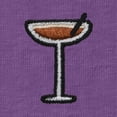 thumbnail image 2 of Dalix Espresso Martini Embroidered Lightweight Relaxed Jersey Tee Summer Cute Food Womens in Purple L Large, 2 of 5