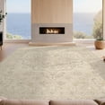 thumbnail image 2 of Design&I 8'x10' Washable Area Rug Boho Solid Faded Tonal Minimalist Heathered Subtle Speckled Beige Flowing for Dining Room, Large Office, Lounge, Snag-Free, 2 of 7