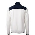 thumbnail image 3 of Men's Cutter & Buck White Georgetown Hoyas Big & Tall Cascade Eco Sherpa Fleece Full-Zip Jacket, 3 of 3
