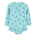 thumbnail image 3 of Carter's Child of Mine Baby Girl Long- Sleeve Rash Guard Swimsuit, One-Piece, Sizes 0/3-18M, 3 of 6