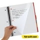 thumbnail image 5 of Cuaderno Five Star, 5 asignaturas, con líneas universitarias, 200 hojas, color rojo, 5 of 8