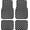Light Gray, variant on 4 Piece Checkered Car Floor Mats Set, Universal Fit Plaid Carpet Auto Floor Liners with Non-Slip Backing, All Weather Vehicle Foot Mats for Cars SUVs Trucks Vans, Front & Rear Full Set