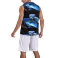 thumbnail image 2 of Naloa Blue Viper Snake Basketball Jersey Reversible Men's Mesh Athletic Sports Shirts Training Practice S-4XL4X-Large, 2 of 6
