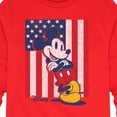 thumbnail image 3 of Disney - Americana - Mickey Vertical American Flag - Toddler And Youth Long Sleeve Graphic T-Shirt, 3 of 5
