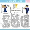 thumbnail image 2 of Troqueles de corte para graduación (hombre y mujer) para hacer tarjetas, números y texto de graduación. Ideales para scrapbooking, diarios, repujado y decoración en papel., 2 of 7