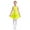 Fluorescent Yellow, variant on Kids Girls Shiny Rhinestone Halter Latin Jazz Tango Samba Dance Dress Ballroom Cha Cha Dance Dress Dancewear Burgundy 16