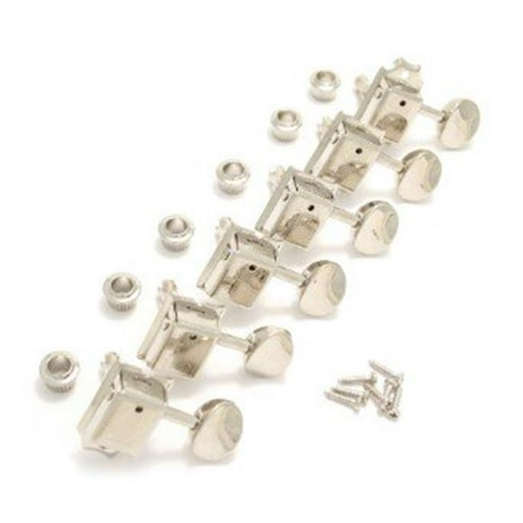 Grover 133N6 Deluxe 6 in Line Machine Heads, Nickel