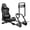 Black, variant on GTPLAYER Racing Simulator Cockpit with Monitor Stand, Racing Style Reclining Seat with Bluetooth Speakers, Red