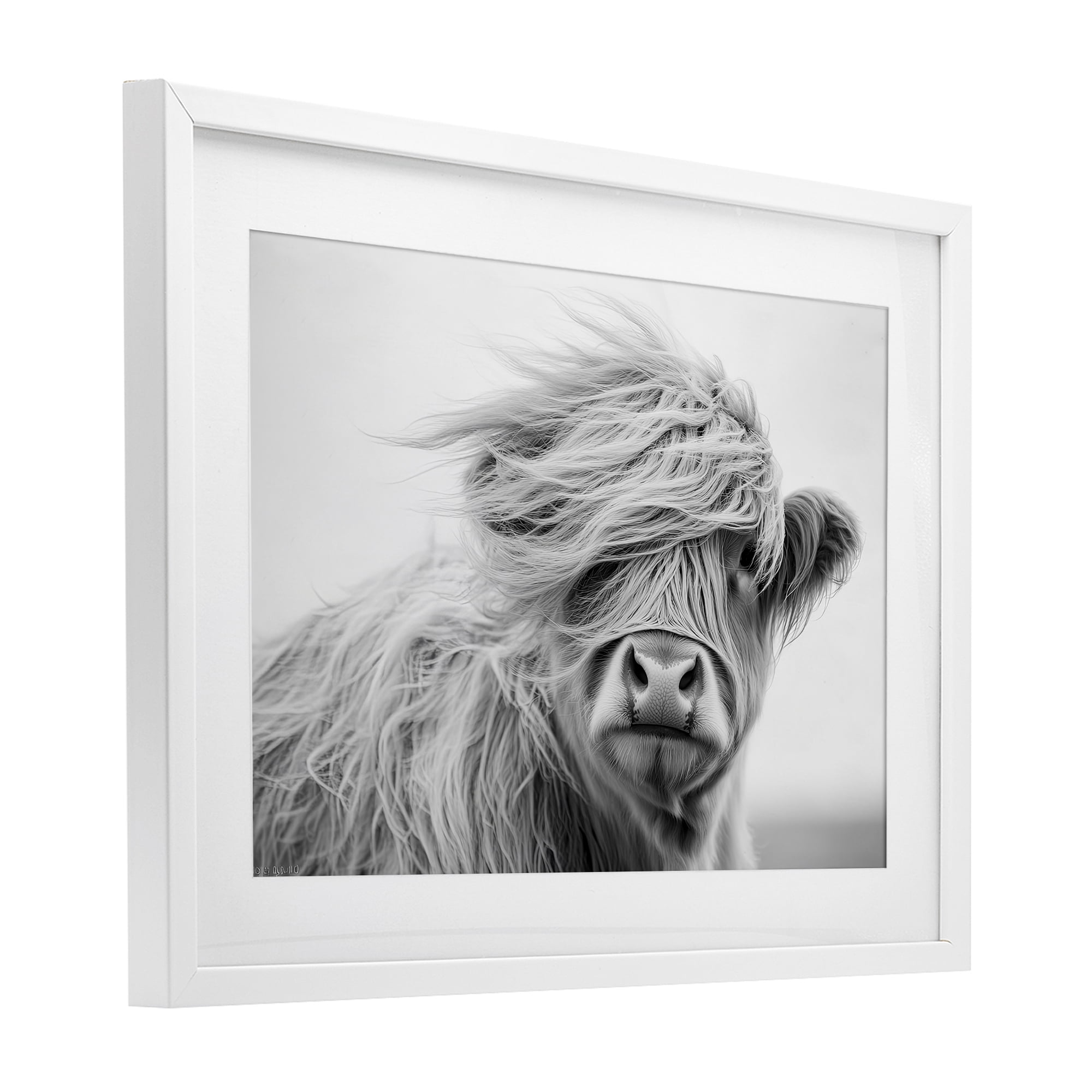 Stupell Industries Easy Breezy Highland White Framed Print Under Glass, design by Tina LeCour