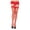 Red, variant on Womens Stay-Up Fishnet Thigh Highs