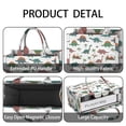 thumbnail image 4 of Large Capacity Tote Bag,White Cartoon Dinosaurs Volcanoes Pattern Handbag Fashion Luxury Tote Bag,15.7"x13"x 5.1" Inches,Laptop Compatible, 4 of 6