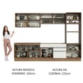 thumbnail image 5 of Cocina Integral 310cm Glamy Madesa 01 Marrón/Blanco, 5 of 5