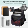 thumbnail image 5 of HUIACONG Galaxy Wolf Print School Backpack for Boys & Girls Ages 6-18 Large Capacity Water Resistant Book Bag for Elementary Middle High School Back to School Gift Daily Use Travel, 5 of 7