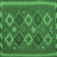 thumbnail image 1 of Ahgly Company Indoor Square Oriental Emerald Green Traditional Area Rugs, 6' Square, 1 of 4